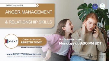 Anger Management and Relationship Skills Parenting Course (Mondays in September)